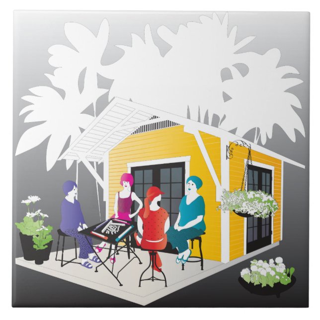 My Mah Jongg Cottage Kakelplatta (Framsidan)