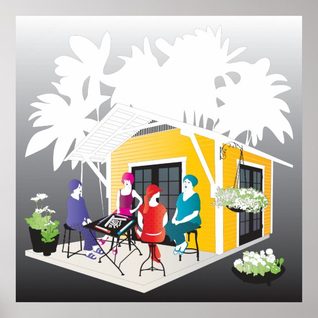 My Mah Jongg Cottage Poster (Framsidan)