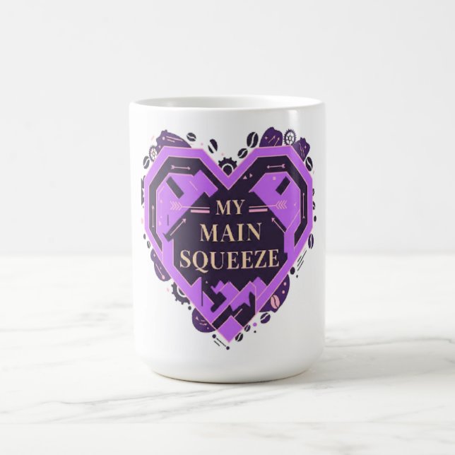 My Main Squeeze – Purple Coffee Love Valentine Kaffemugg (Center)