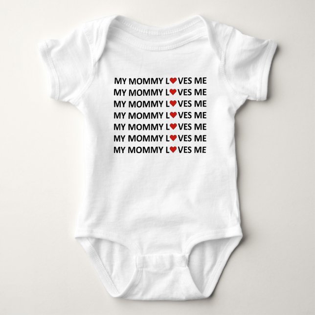 MY MAMMA ME - RED HEART Baby Bodykostym  T Shirt (Framsida)