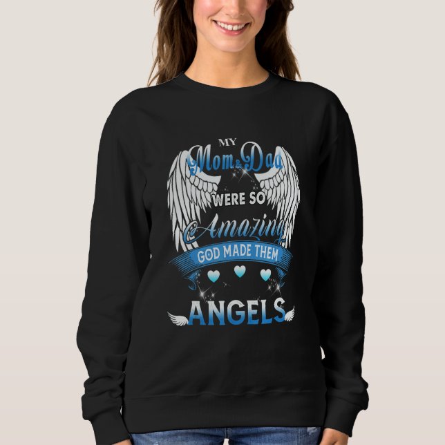 My Mom & Dad Was So Amazing God Made Them Angels T Shirt (Framsida)