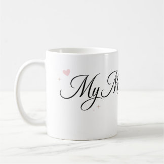 My Mom is the Best Elegant Script Mug Kaffemugg