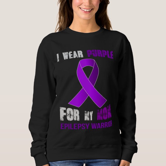 MY MOM  MY EPILEPSY WARRIOR T SHIRT (Framsida)