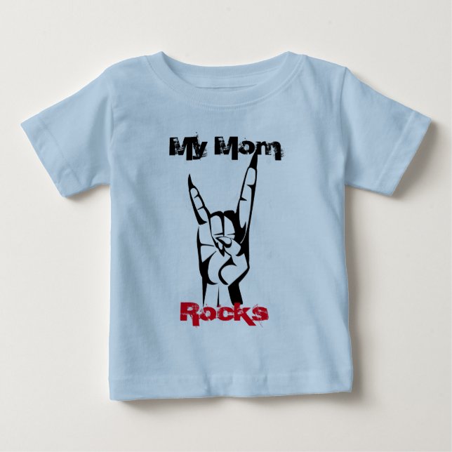 My mom rocks tröja (Framsida)