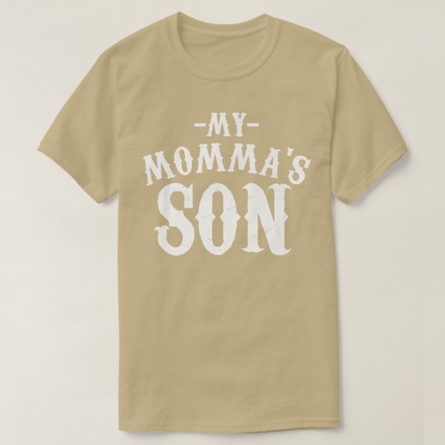 My Mommas Son Cooking Funny Saying Quote Tee (Design framsida)