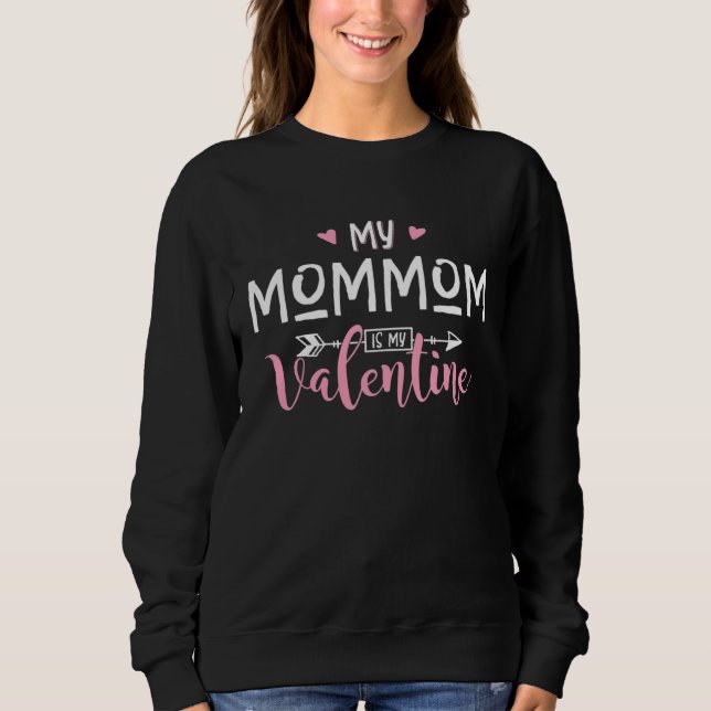 My MOMMOM Is My Valentine Party T Shirt (Framsida)