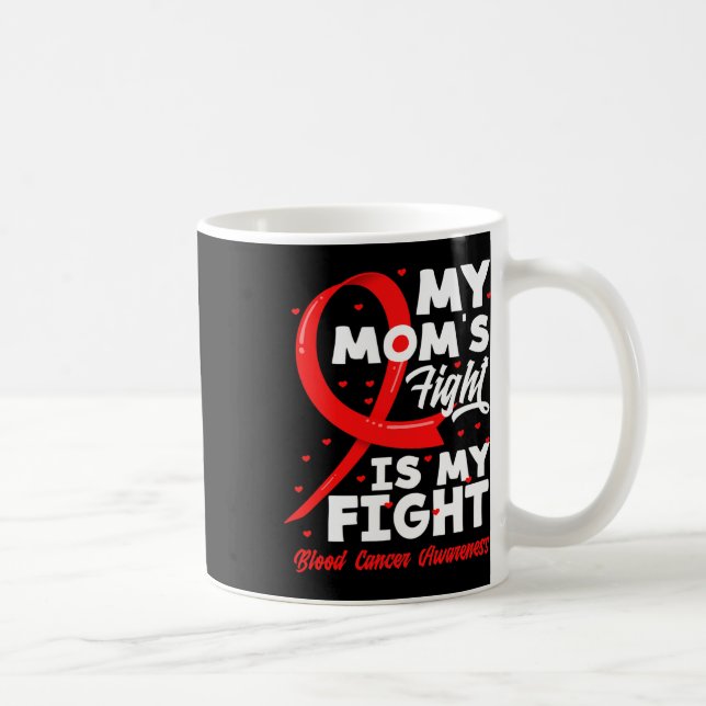 My Mom's Fight Is My Fight Blood Cancer Awareness  Kaffemugg (Höger)
