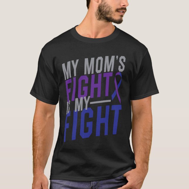 My Mom's Fight is My Fight Rheumatoid Arthritis Aw T Shirt (Framsida)