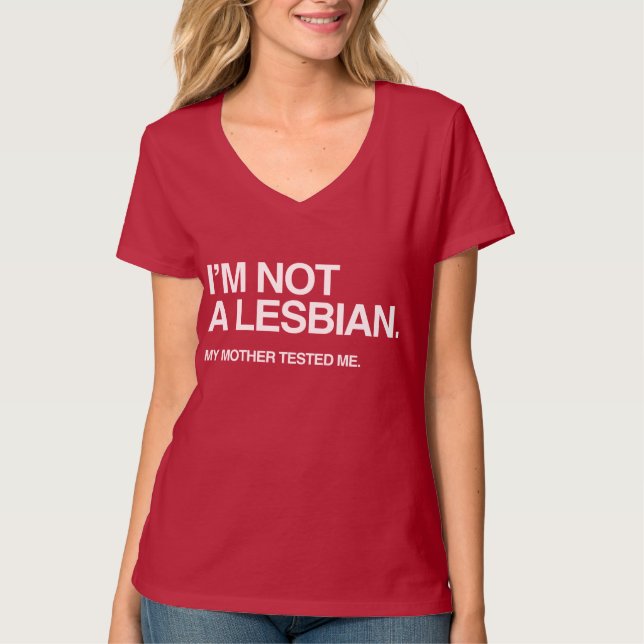 MY MOR TESTADE MIG LESBISK TEE SHIRT (Framsida)