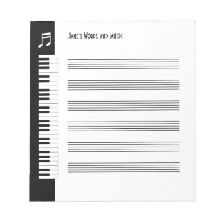 My Music - Musician Imprompt Anteckningsblock (S)