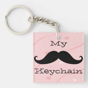 My Mustache Acrylic Keychain
