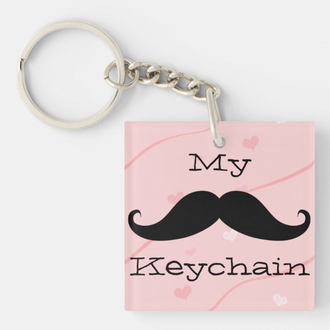 My Mustache Acrylic Keychain (Framsidan)