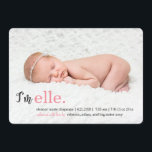 MY NAMN Modern Tillkännagivande för födelse Meddelande<br><div class="desc">Helt enkelt modern. Alltid snyggt. © www.themodcards.com</div>