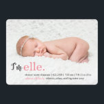 MY NAMN Modern Tillkännagivande för födelse Meddelande<br><div class="desc">Helt enkelt modern. Alltid snyggt. © www.themodcards.com</div>