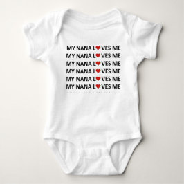 MY NANA KÄRLEK ME - RED HEART Baby Bodykostym T Shirt