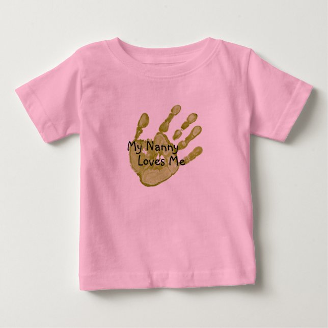 "My Nanny Kärlek Me"-Grönt T-shirt (Framsida)