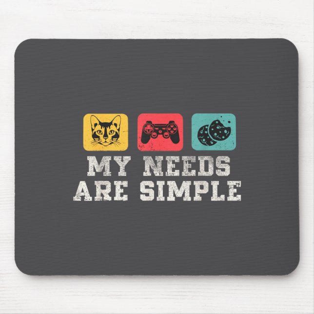 My Needs Are Simple Gamers Fun,gamer Dad Funny Fat Musmatta (Framsidan)