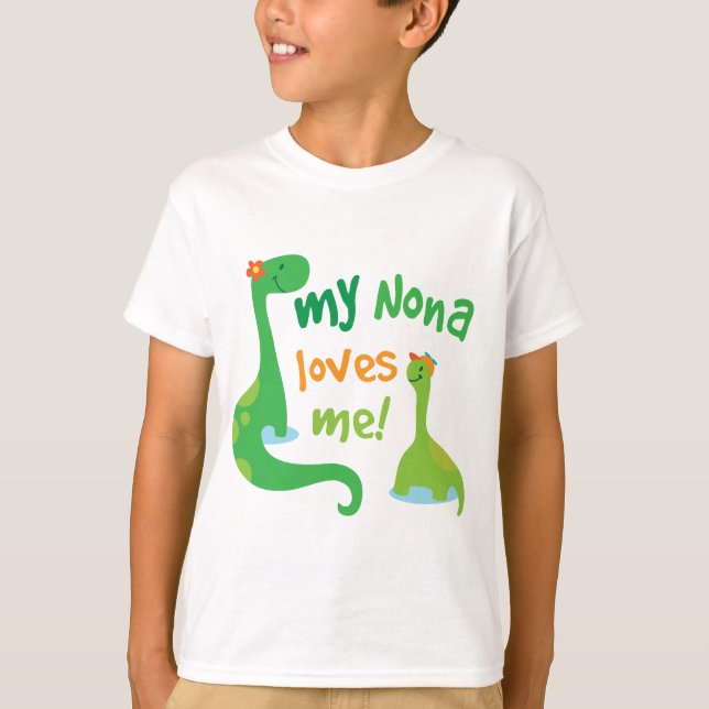 My Nona Kärlek Me Dinosaur T-shirt (Framsida)