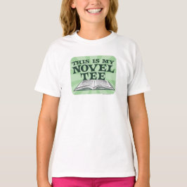 My Novel-te Funny Reading Bookworm Design T Shirt