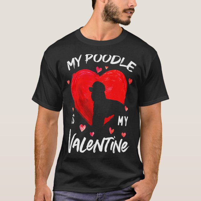 My Odle Is My Valentine Hearts Odle Dog Valent  T Shirt (Framsida)
