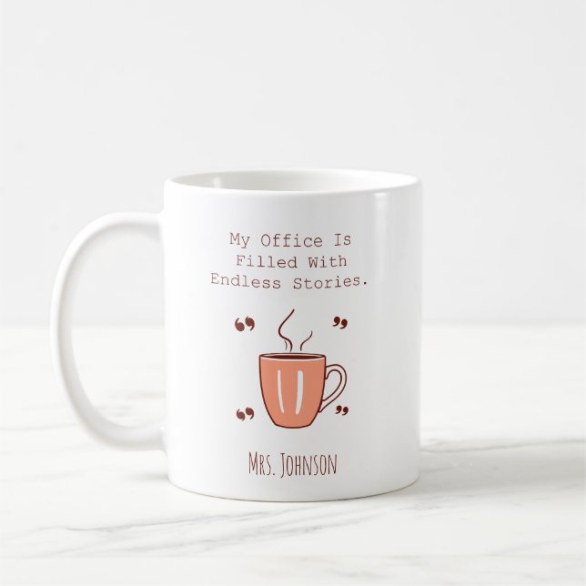 My Office Is Filled With Endless Stories Reader Kaffemugg (Vänster)