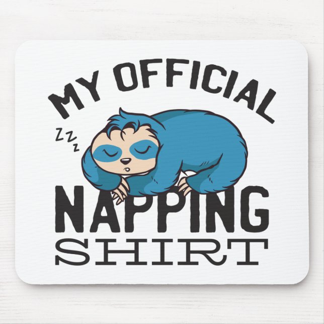 My official napping shirt - Lazy sleeping Sloth Musmatta (Framsidan)