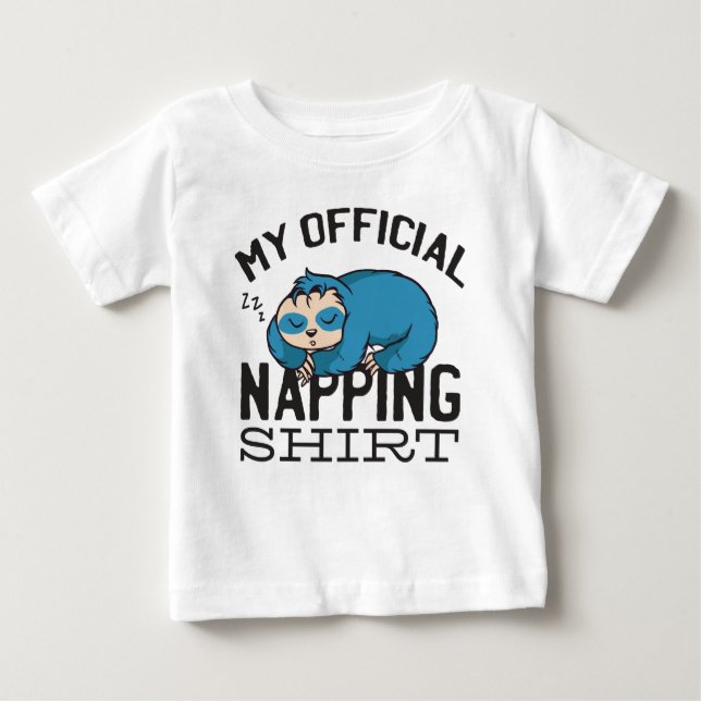 My official napping shirt - Lazy sleeping Sloth T (Framsida)