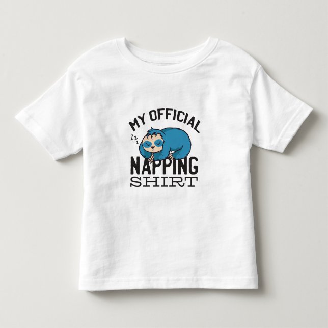My official napping shirt - Lazy sleeping Sloth T (Framsida)