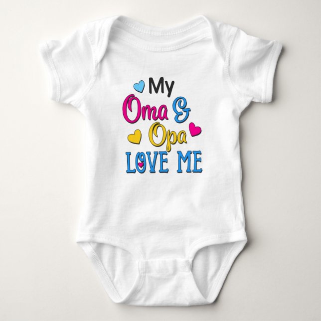 My oma & opa love me t shirt (Framsida)