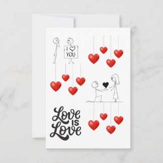 my other half love card tack kort