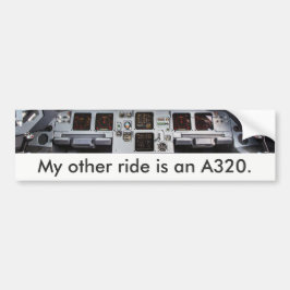 "My other ride is an A320." Autoaufkleber Bildekal