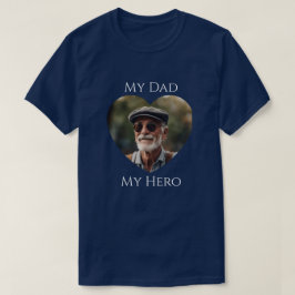 My Pappa (is) My Hero - Vuxen Photo T Shirt