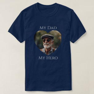My Pappa (is) My Hero - Vuxen Photo T Shirt