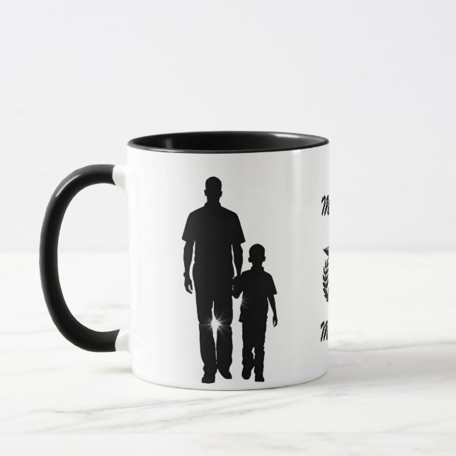 My Pappa My Hero Silhouette 11 oz Mugg (Vänster)