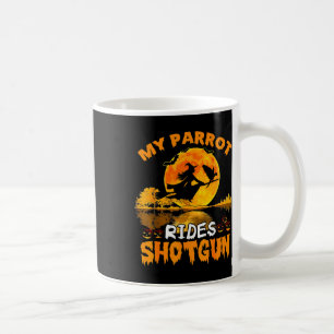 My Parrot Rides Pistol Witch Fly Broomstick T Hal Kaffemugg