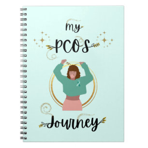 My PCOS Journey Polycystic Ovarian Syndrome Teal Anteckningsbok