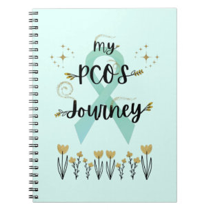 My PCOS Journey Polycystic Ovary Syndrome Teal Anteckningsbok