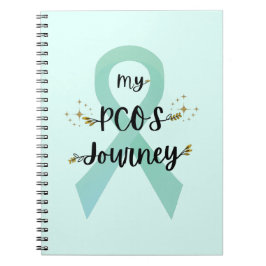 My PCOS Journey Polycystic Ovary Syndrome Teal Anteckningsbok