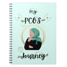 My PCOS Journey Polycystic Ovary Syndrome Teal Anteckningsbok