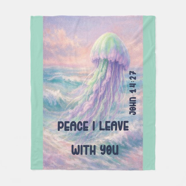 My Peace I Give You Fleecefilt (Framsidan)