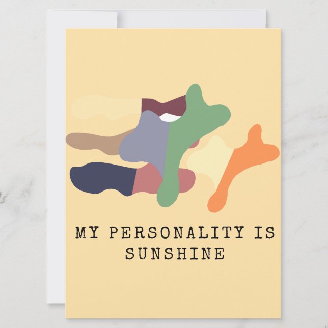 My Personality is Sunshine Inbjudningar (Framsida)