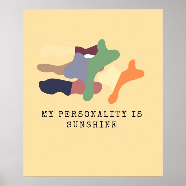 My Personality is Sunshine Poster (Framsidan)