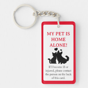 My Pet, Hund är nyckelkedjan Home Ensam Card