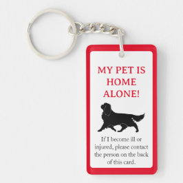 My Pet, Hund är nyckelkedjan Home Ensam Card