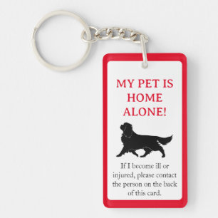 My Pet, Hund är nyckelkedjan Home Ensam Card
