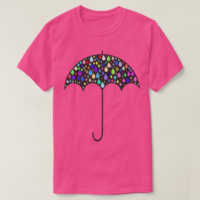 My Pretty Umbrella Raindrops  T Shirt (Design framsida)