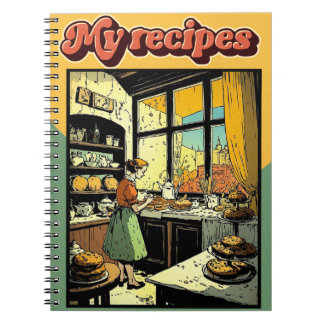My recipes retro anteckningsbok