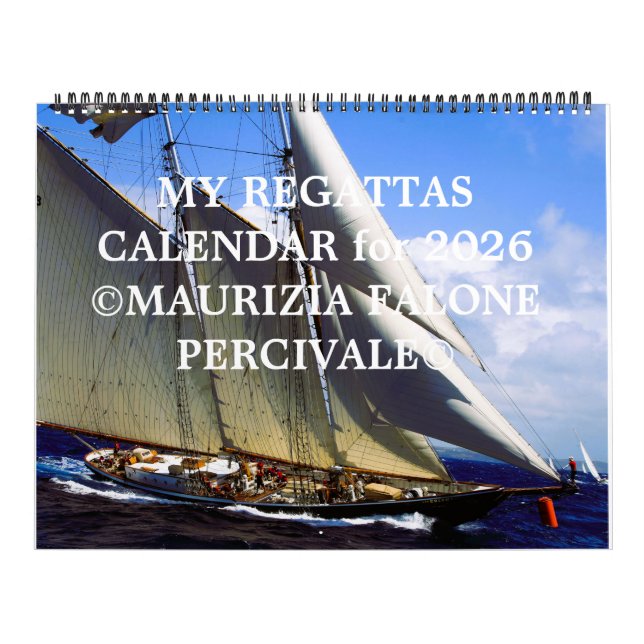 My Regattas Calendar for a Joyful 2026.   Kalender (Omslag)