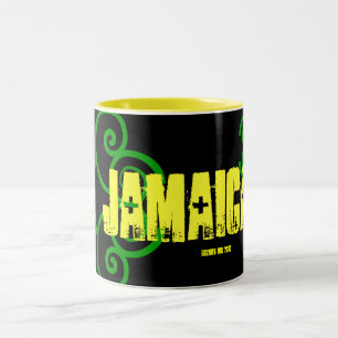 "My Resa to JAMAICA 2010" Jamaican Celtic Flagga Två-Tonad Mugg