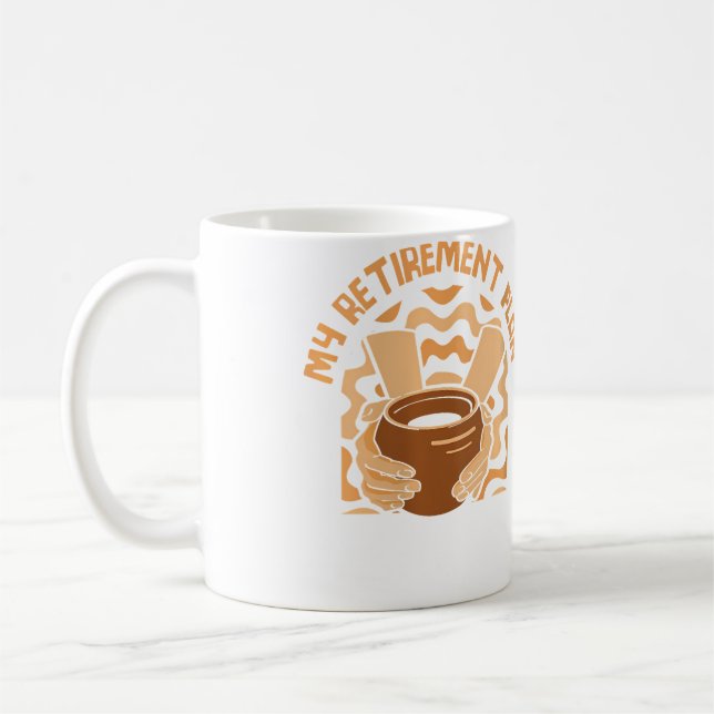 My Retirement Plan Pottery Pro Wheel Hobby Lover P Kaffemugg (Vänster)
